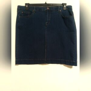 Jean Mini Plus Skirt / Size 18W